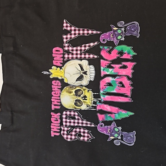 Skull Tote Bag Halloween Goth Reusable Cotton Canvas Purse - Picture 3 of 17